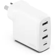 Cygnett Powerplus 45W Multiport Wall Charger - White