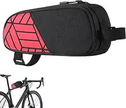 Frame Bag - Waterproof Cycling Frame Tube Pouch,Reflective Bicycles Small Pack, Bike Accessories Organizer for Travel, Hiking