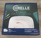 NEW CORELLE VITRELLE STUDIO 12 PC. SQUARE DINNERWARE SET