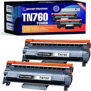 TN-760 Toner Cartridge Compatible for Brother Printer HL-L2305DW, HL-L2350DW, HL-L2395DW, HL-L2390DW, HL-L2370DW, HL-L2370DWXL, MFC-L2690DW, MFC-L2710DW, MFC-L2717DW, MFC-L2730DW, (2 Pack)