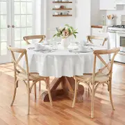 Elrene Elegance Plaid Jacquard Round Tablecloth, 70 x 70