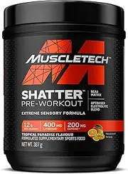 MuscleTech Shatter Pre-Workout, Tropical Paradise Flavour, 387g