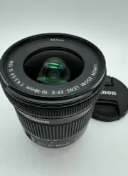 Used Canon EF-S 10-18mm f/4.5-5.6 IS STM Lens SN: 362201532