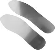 Homoyoyo 1 Pair Sturdy Stainless Steel Boot Insoles for Men and Women Puncture Shoe Inserts Lightweight Durable Design for Hiking and Safety Footwear