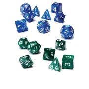 [Sirius Dice] Sirius Acrylic Dice (Set of 7) - Pearl Green