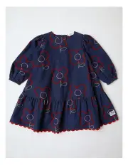 [Jack & Milly] Bea Belted Cord Dress in Blue