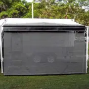 Aussie Traveller Long Side Wall 20' New Cool Grey Sunblocker Pre-packed CARAVAN
