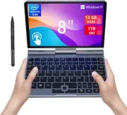 8 Inch Mini Laptop HD Touchscreen Portable 2-In-1 Computer,Windows 11 Pro Sma...