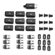 10Pcs Micro USB 5 Pin Welding Type Male Plug Connectors Charger Plug