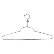Hangers 100 Metal Chrome Dress Shirt Retail Salesman Sample Security Loop 18"