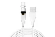 TEGAL E540 3A Magnetic Fast Charging Data Cable for 8-Pin White 2m