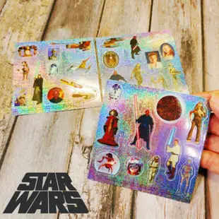 2012 迪士尼 星際大戰 Star Wars 閃亮 貼紙 手帳貼紙