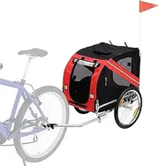 Bike Dog Trailer,Cargo Cycle Trailers,Folding Wagon Carrier,Bike Pet Carrier,Safety Sign,Hook,Outdoor Travel,for Pets Gear