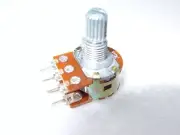 10 PCS B10K Dual Stereo Potentiometer Pots Shaft S 15mm 6Pin NEW