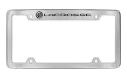 Buick LaCrosse Chrome Plated Metal Top Engraved License Plate Frame Holder