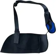 Healeved Arm Sling Breathable Lightweight Adjustable Arm Shoulder Rotator Cuff Support Brace for Broken Fractured Bones (Black)