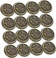 SEWACC Alloy Buttons for School Uniform 20pcs Vintage Style Perfect for Sewing and Crafting
