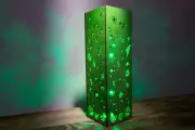 Jungle Leaves Lamp | Green Tropical Forest Leaves Botanical Night-Light | Modern