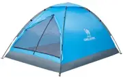 2/3/4 Person Camping Tent with Removable Rain Fly, Easy Dark blue-2 person