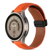 Nevenka Watch Strap Folding Clasp for Galaxy Watch 42mm/Samsung Gear S3-Orange