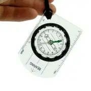 Military Compass Scale Ruler Baseplate Mini For Camping Compass