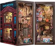 CUTEBEE Book Nook Kit - DIY Miniature House Kit for Adults and Teens, Booknook Detective Dollhouse Tiny House Bookends Bookshelf Decor 3D Wooden Puzzle Model Building Gifts Set (The Long Goodbye)