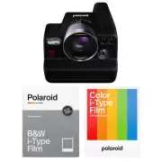 Polaroid I-2 Instant Analog Camera with 3 B&W and 3 Color Packs Instant Film Set