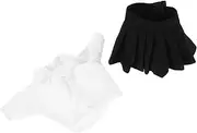 Vaguelly 1 Set Set Doll Clothes Black Mini Skirt for Women Micro Black Skirt Black Pleated Mini Skirt Black Micro Skirt Doll Summer Clothing Doll Dress up Shirt Polyester