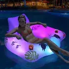 Inflatable Pool Floats with Color Changing Light Inflatable Pool Floats Chair