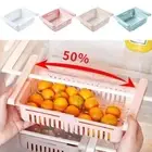 Kitchen Organizer Fridge Storage Drawer Box Extendable Shelf x Refrigerator C9I2