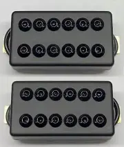 Seymour Duncan Invader 6 String Set SH-8b & SH-8n - Matte Black Metal Cover