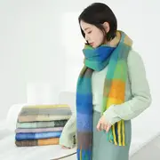 Rainbow Plaid Scarf