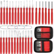 30+4P Terminal Pin Removal Tool Kit, Electrical Connector Depinning Tool Termina