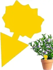 Fly Sticky Traps Indoor, Sticky Fruit Fly Trap, No Harm Odorless Waterproof Yellow Gnat Catcher Bait Tape Eliminator for Outdoor Garden
