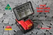 LED Work Light Torch USB Camping Workshop Flashlight For Milwauke 18V Battery