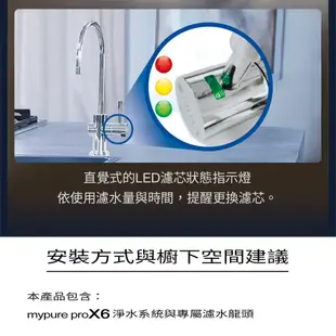 【麗水生活】BRITA mypure Pro X6 四階段超微濾專業級淨水系統 搭配原廠專屬淨水龍頭 (10折)