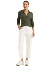 [Yarra Trail] Briar Slim Leg Jeans in Ecru