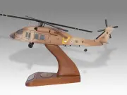 Sikorsky UH-60 Black Hawk Israeli Air Force Wood Helicopter New Model Small 1/72