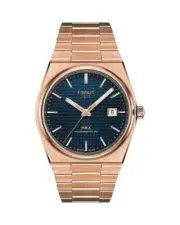 Tissot PRX Powermatic 80 Automatic Rose Gold Blue Face Men's Watch