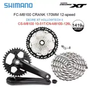 New Shimano Deore XT M8100 12 Speed Crankset Drivetrain Groupset 51T Cassette