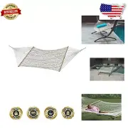 Weather-Resistant Double Rope Hammock - Perfect for Outdoor Relaxation
