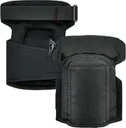 Ergodyne Gel Foam Knee Pads with Comfort Hinge Straps, Soft Fabric Cap, Buckle Closure, ProFlex 450