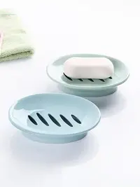 在飛比找Yahoo!奇摩拍賣優惠-下殺 (null)歐式橢圓形肥皂盒洗手間塑料簡約雙格瀝水香皂