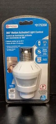 Utilitech Motion-Activated Light Control for Indoor Lights New Factory Sealed