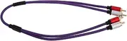 COOPHYA Male to Male Cable for Audio Dark Violet 50cm for Tv Speakers and Computers