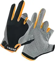 [Mirpuytn] Bikes Riding Gloves | Workout Gloves Anti-Slip Breathable Ice Silk Gloves,UV Protection Cycling Gloves, Adjustable Gloves for Men & Women, Kayaking, Paddling, Hiking