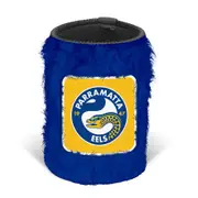 Parramatta Eels NRL FLUFFY Beer Can Bottle Cooler Stubby Holder