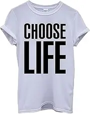 [New Spirit Original] Choose Life Unisex T-Shirt Men Women Nerd Funny Geek White