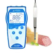 Apera PH8500-SS Portable pH Meter Kit for Food with LanSen® 753 Food-Grade Probe
