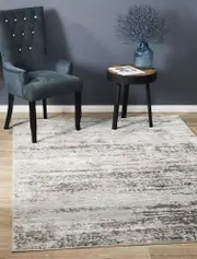 Rug Culture Silver & Grey Vintage Look Rug
